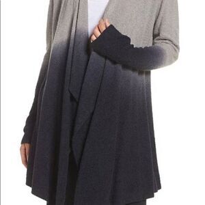 Barefoot dreams cozy cardigan grey ombré S/m